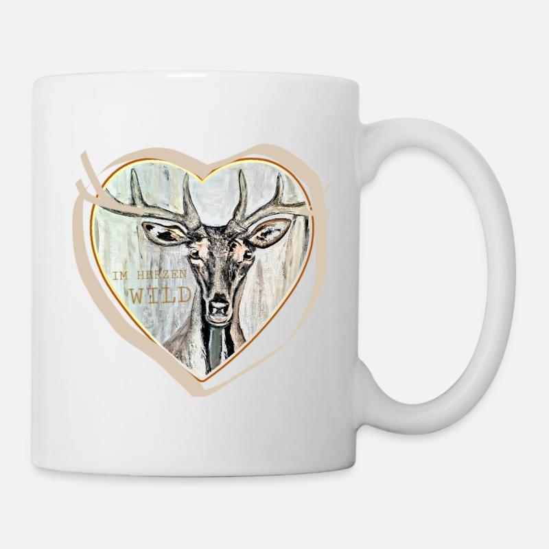 Cerf - Mug blanc - blanc