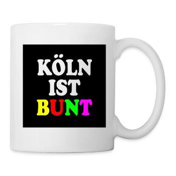 Köln ist bunt - Tasse - Weiß - Rechts