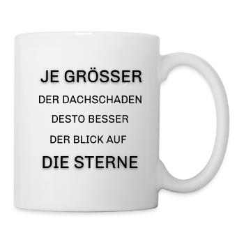 Dachschaden Dachdecker - Tasse - Weiß - Rechts