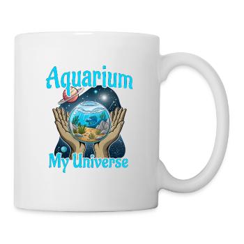 Aquarium - Mein Universum, Aquascaper & Aquascaper - Tasse - Weiß - Rechts