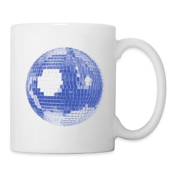 Disco Ball – Retro Party Vibes - Tasse - Weiß - Rechts