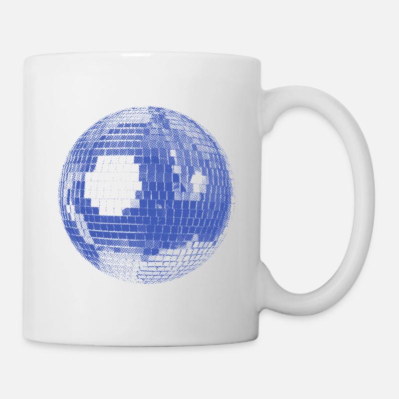 Boule disco – Ambiance de fête rétro - Mug blanc - blanc