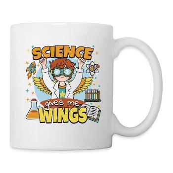 La science me donne des ailes - Mug blanc - blanc - Droite