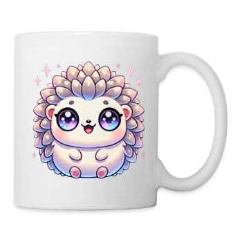 Super Cute Kawaii Baby Hedgehog - Tasse - Weiß - Rechts