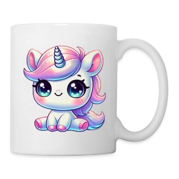 Super Cute Kawaii Baby Unicorn - Tasse - Weiß - Rechts