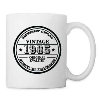 Millésime 1985 - Anniversaire Norvégien - Mug blanc - blanc - Droite