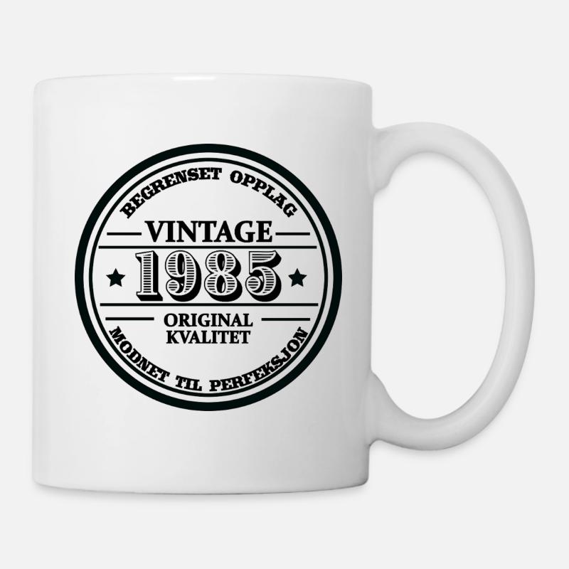 Millésime 1985 - Anniversaire Norvégien - Mug blanc - blanc