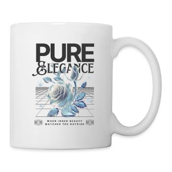 Pure & Elegance – Cyber-Rose Aesthetics - Mug - white - Right