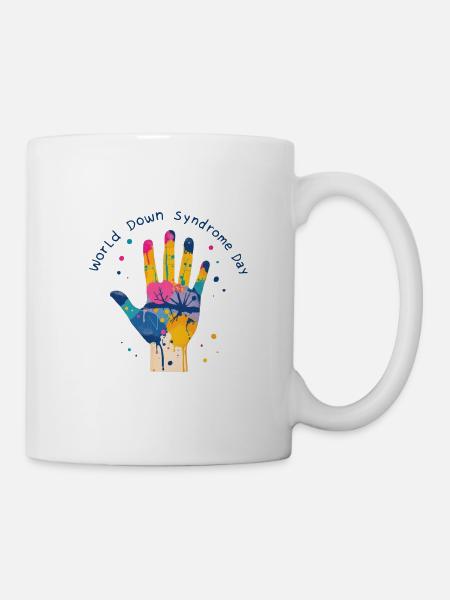 Journée mondiale de la trisomie 21 - Mug blanc - blanc
