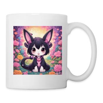 Kawaii, Mystic, Cat – cute fantasy design - Mug - white - Right