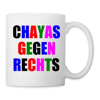 chayas gegen rechts - Tasse - Weiß - Rechts
