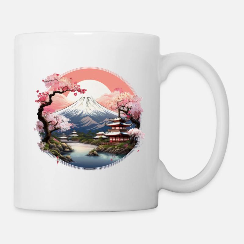 Kirschblüte in Japan - Tasse - Weiß