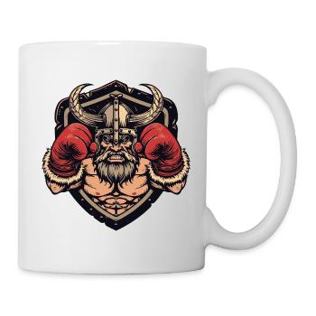 Wikinger Boxer MMA Logo - Tasse - Weiß - Rechts
