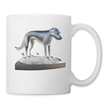 A dog made of water / water drops - Mug - white - Right