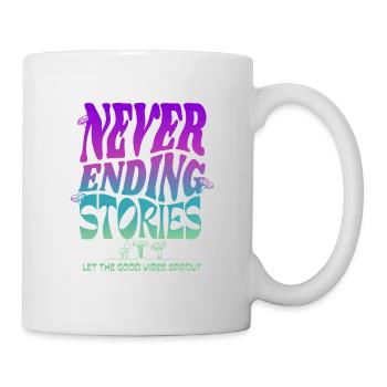 Psychedelic Mushroom Design – Never Ending Stories - Mug - white - Right