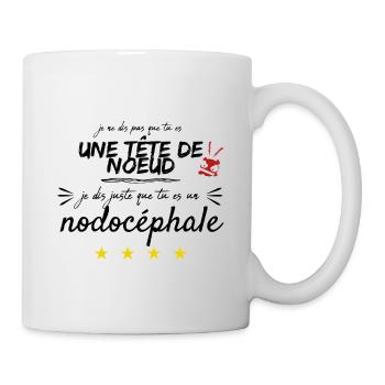 Tête de noeud - Mug blanc - blanc - Droite