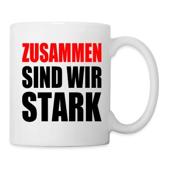 zusammen sind wir stark - Tasse - Weiß - Rechts