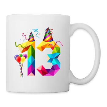 13. GEBURTSTAG - DREIZEHN - TEENAGER - TEENIE TEEN - Tasse - Weiß - Rechts