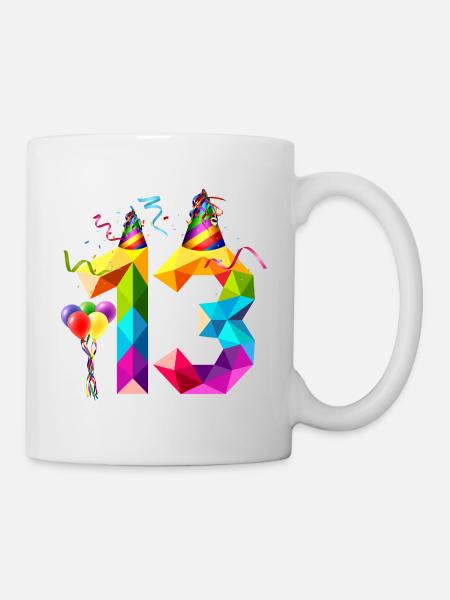 13E ANNIVERSAIRE - TREIZE ANS - ADOLESCENT - ADOLESCENT - Mug blanc - blanc