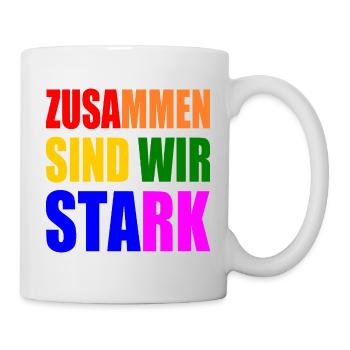 zusammen sind wir stark - Tasse - Weiß - Rechts