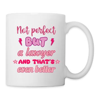 Not perfect, but lawyer,gift - Mug - white - Right