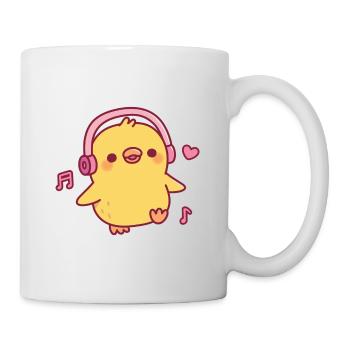 Cute Chick Dancing To Music - Mug - white - Right