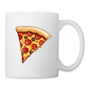 Pizza - Mug blanc - blanc - Droite