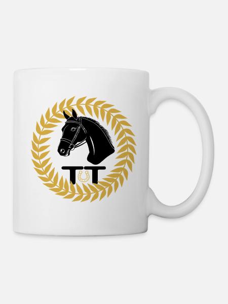 Turniertrottel Pferdesport - Tasse - Weiß