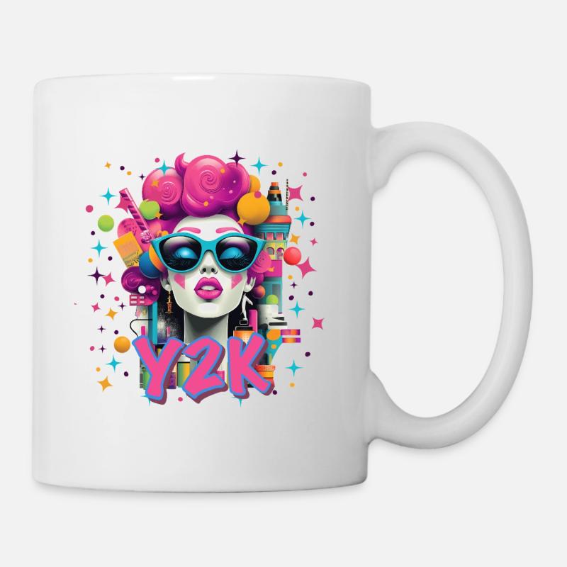 Y2K Retro Neon - Tasse - Weiß