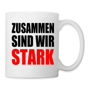 zusammen sind wir stark - Tasse - Weiß - Rechts