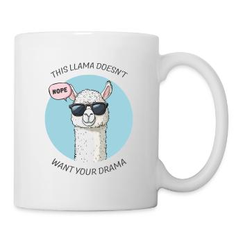 Drama Lama without Drama - Tasse - Weiß - Rechts