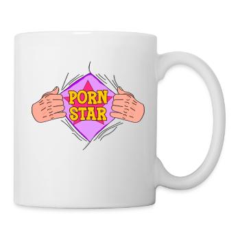 Drôle Porn Star Super-héros Déchirer Humour coquin - Mug blanc - blanc - Droite