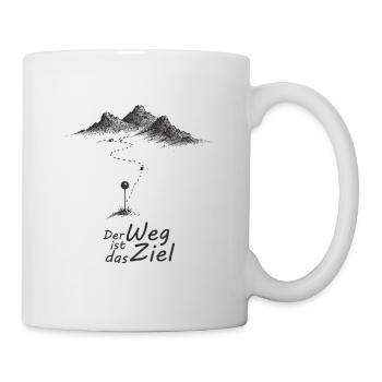 The journey is the goal... - Mug - white - Right