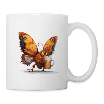 Butterfly Beer Funny - Mug - white - Right