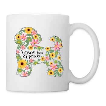 Bichon Frise Design - Tasse - Weiß - Rechts