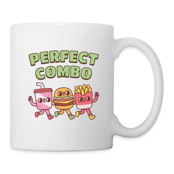 Cute Soda Burger And Fries Perfect Combo Friends - Mug - white - Right