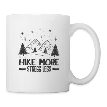 Hike more... - Tasse - Weiß - Rechts