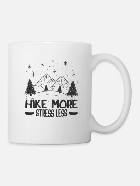 Hike more... - Tasse - Weiß