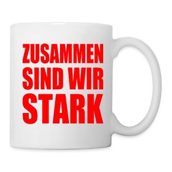 zusammen sind wir stark - Tasse - Weiß - Rechts