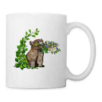 kleiner Pfeifhase - Tasse - Weiß - Rechts