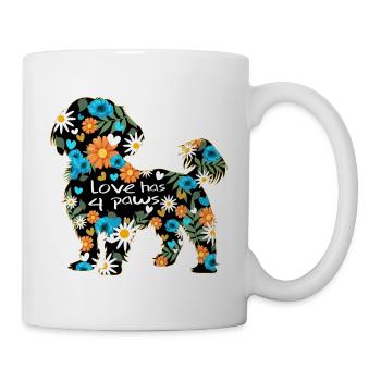 Shih Tzu Hund Hundesprüche süss Pfote - Tasse - Weiß - Rechts