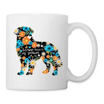 Bouvier Bernois Chien Chien Chien Dictons Patte - Mug blanc - blanc - Droite
