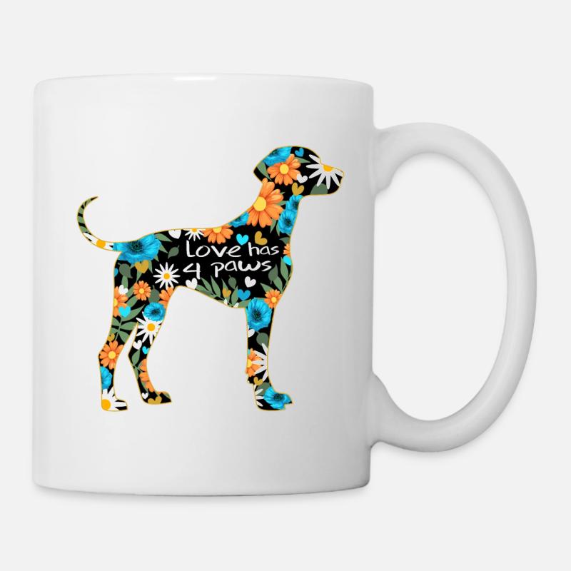 Weimaraner Hundemotiv - Tasse - Weiß