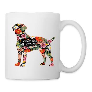 Rottweiler Hunde Haustier Hundesprüche pfote - Tasse - Weiß - Rechts