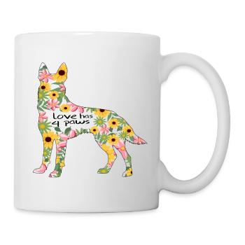 Deutscher Schäferhund Hund Hundesprüche - Tasse - Weiß - Rechts