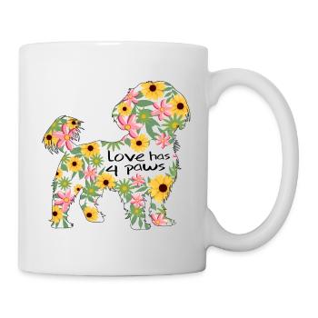 Shi Tzu Hund Hundehalter hundeliebe - Tasse - Weiß - Rechts