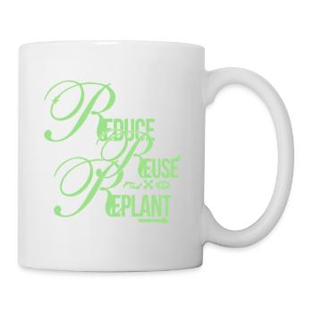 Eco Message – Reduce Reuse Replant - Tasse - Weiß - Rechts