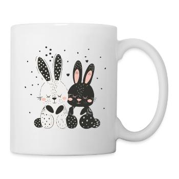 lapins mignons lapins de pâques lapin kawaii - Mug blanc - blanc - Droite