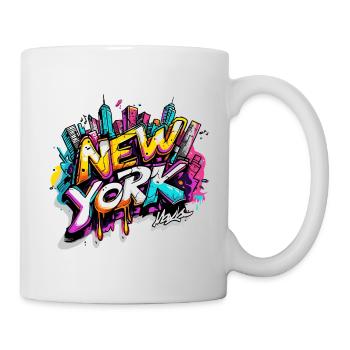 Skyline de New York - Mug blanc - blanc - Droite