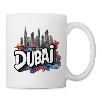 Dubai skyline Arab Emirates - Mug - white - Right